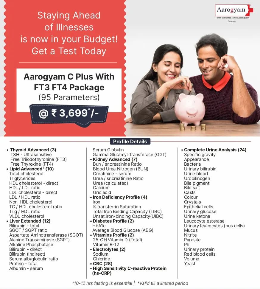 Aarogyam C Plus With FT3 FT4 Package